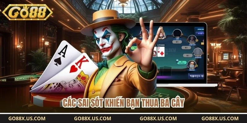 Các sai sót khiến bạn thua ba cây