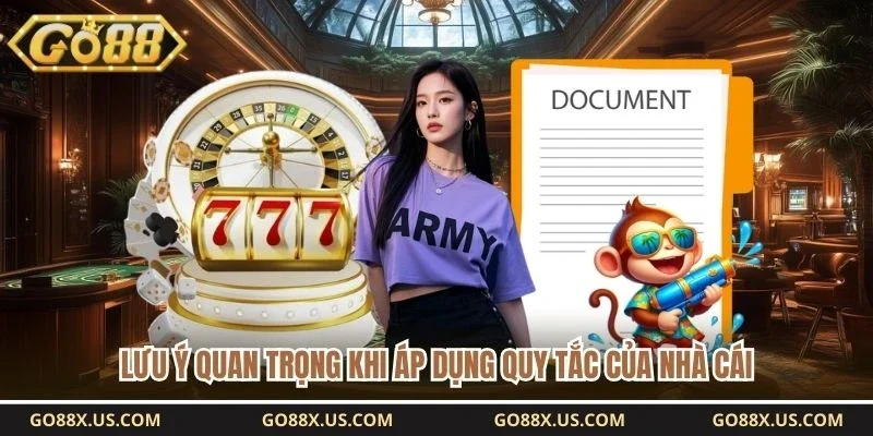 Lưu ý quan trọng khi áp dụng quy tắc của nhà cái 